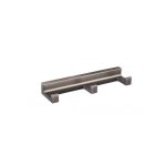 Pat�re triple nil en laiton m�tal gris 16x4, 2x2, 1 cm - -