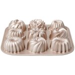 Patisse - moule 9 mini - kouglofs rose cuivr� 04521