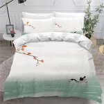 Patron de prune housse de couette x imprim�� d style chinois parure de lit personnes ado fille enfants ...