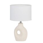 Pauleen lam a poser pure crush max20w e14 h29cm tissu / c�ramiq cr�me / beige 230v
