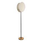 Pauleen lampadaire boho darling max20w e27 h164, 5cm m�t / bois / lin nr / beige 230v