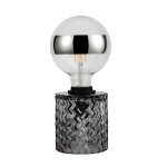 Pauleen lampe a poser crystal smoke max20w e27 verre fum� 230v