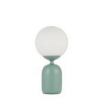 Pauleen lampe a poser glowing charm max20w e14 h30cm c�ramique vert / bl 230v