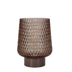 Pauleen lampe a poser sparkling glamour e27 30lm 2700k pile min verre / m�t gris