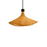 Pauleen suspension boho soul max20w e27 h182cm m�tal / bambou noir / beige 230v