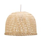 Pauleen suspension woody pearl max20w e27 bambou / m�tal beige / blanc 230v