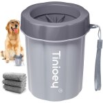 Paw cleaner for small and medium dogs (comes with 3 absorbent towels), dog paw washer, with removable ...