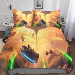 Pcs star wars housse de couette imprim�� d taie d'oreiller parure de lit linge de lit, avec fermeture ...