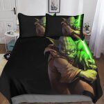 Pcs star wars housse de couette imprim�� d taie d'oreiller parure de lit linge de lit, avec fermeture ...