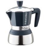 Pedrini mymoka induction cafeti�re � moka marron et acier inoxydable