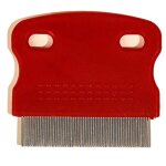 Peigne anti poux pour animaux de compagnie, peigne pour chiens et chats, en acier inoxydable, aiguille ...