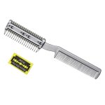 Peigne en plastique pour animaux de compagnie avec 2 pices en mtal lame tondeuse a cheveux pour chien ...