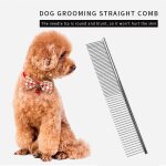 Peigne a puces a aiguille en mtal pour chats chiens double usage en acier inoxydable accessoires pour ...