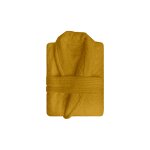 Peignoir en coton 500gr / m2 taille l lagune moutarde, par soleil d'ocre