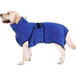 Peignoir doux en microfibre pour chien (taille l : 60cm de longueur de corps), v�tements a s�chage rapide ...