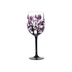 Peinture a la main motif d'arbre quatre saisons verre a vin coupe a champagne gobelet - printemps