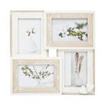 P�le - m�le multivues 4 photos en bois et verre 33. 3 x 33. 3 cm