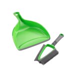 Pelle et balayette nettoyage sec et liquide duo - vert