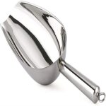 Pelle a glace en acier inoxydable durable � outil polyvalent pour la cuisine et le bar, pour la glace, ...