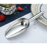 Pelle a glace, machine a gla�ons, pelle a glace en m�tal polyvalente pour bonbons, cuisine, bar, f�te, ...