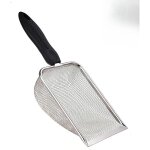 Pelle a liti�re pour chat, 1 pi�ce, cuill�re a mailles en acier inoxydable, pelle profonde a long manche ...