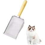 Pelle a litire pour chat en mtal avec poigne en bois pelle a sable a tamis pour chat litire agglomrante ...