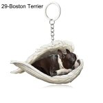Pendentif ange endormi pour chien et chat, porte - cls pour animaux de compagnie, porte - cls pour ...