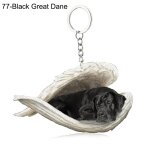 Pendentif ange endormi pour chien et chat, porte - cls pour animaux de compagnie, porte - cls pour ...