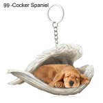 Pendentif ange endormi pour chien et chat, porte - cls pour animaux de compagnie, porte - cls pour ...