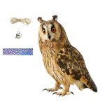 Pendentif cloche anti - oiseaux hibou