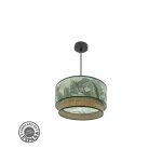 Pendentif congo 40d 1xe27 noir / vert - naturel