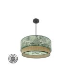 Pendentif congo 60d 3xe27 noir / vert - naturel