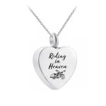 Pendentif de crmation pour moto, collier commmoratif en acier inoxydable, porte - cendres, urn, souvenir, ...