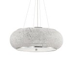 Pendentif d�coratif en cristal et verre dor�, e14