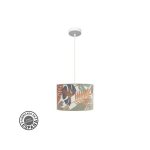 Pendentif ethiopie 30d 1xe27 blanc / imprim�