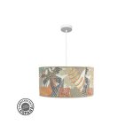 Pendentif ethiopie 50d 1xe27 blanc / imprim�