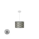 Pendentif fashion 1xe27 blanc / gris tetris regx30x30cm