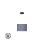 Pendentif fashion 1xe27 noir / bleu regx30x30 cm