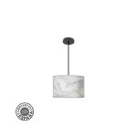 Pendentif fashion 1xe27 noir / gris vague regx30x30cm