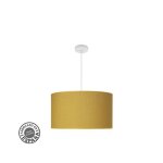 Pendentif fashion 3xe27 blanc / jaune regx50x50cm c / diffuseur