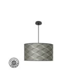 Pendentif fashion 3xe27 noir / gris tetris regx50x50cm c / diffuseur