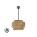 Pendentif samoa 1xe27 cuir / camel regx40d