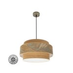 Pendentif samoa 3xe27 cuir / camel regx50d