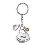 Pendentif d'urne en forme de c?ur, bijou de crmation, porte - cl, toujours dans mon c?ur, cadeau commmorati ...