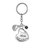 Pendentif d'urne en forme de c?ur, bijou de crmation, porte - cl, toujours dans mon c?ur, cadeau commmorati ...