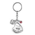 Pendentif d'urne en forme de c?ur, bijou de crmation, porte - cl, toujours dans mon c?ur, cadeau commmorati ...