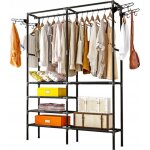 Penderie - double porte manteaux 173 x 36 x 108 cm