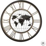 Pendule m�tallique monde
