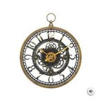 Pendule murale avec m�canisme apparent et forme gousset d 27 cm