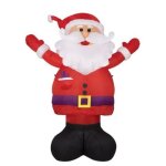 Pere noel auto gonflant (lumineux - 240 cm)